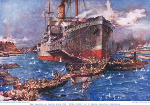Lo sbarco delle truppe dal 
